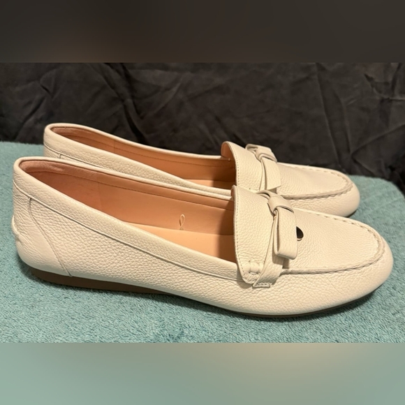 Kate Spade Women’s Desi Leather Bow Loafers Size 9 - Picture 4 of 6